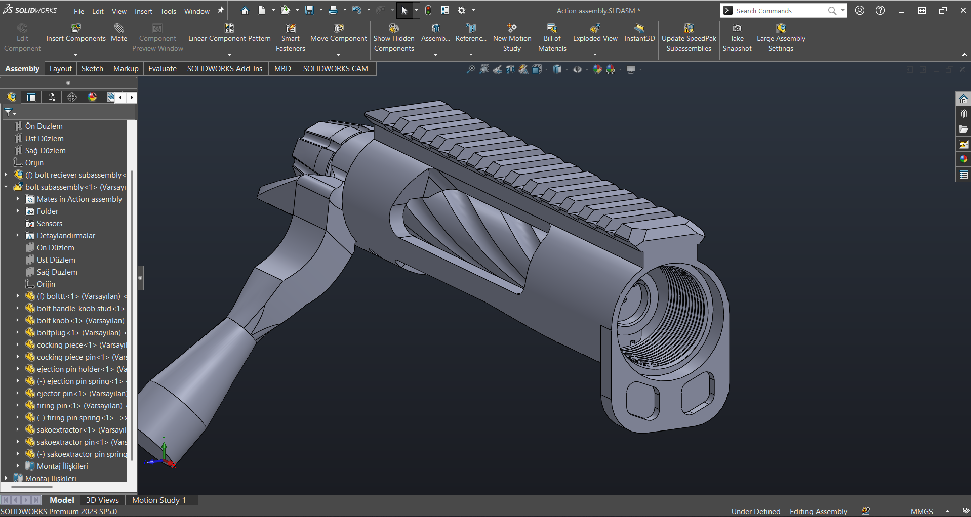 308温彻斯特步枪栓动式机匣
